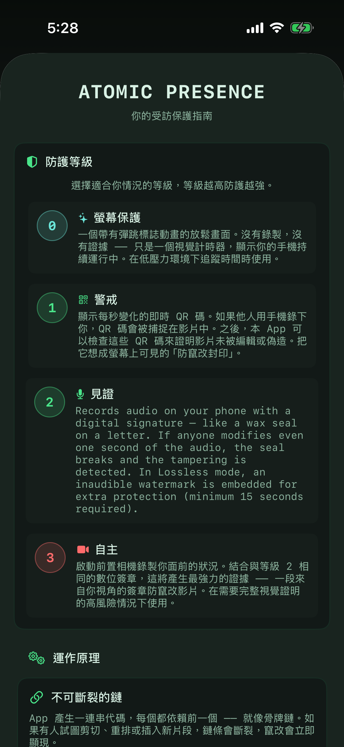 原子受訪資訊頁